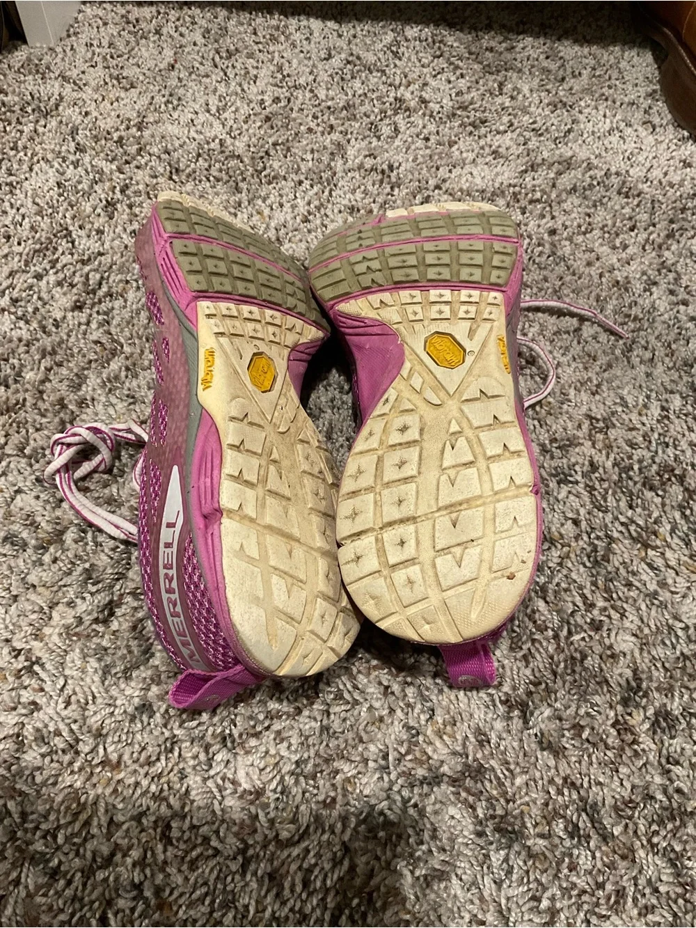 Merrell Pink Mesh Trail Running Sneakers
